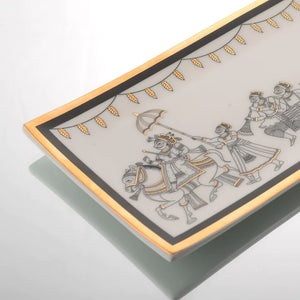 Hand-Decorated Bappuji ki Phad Cookie Plate