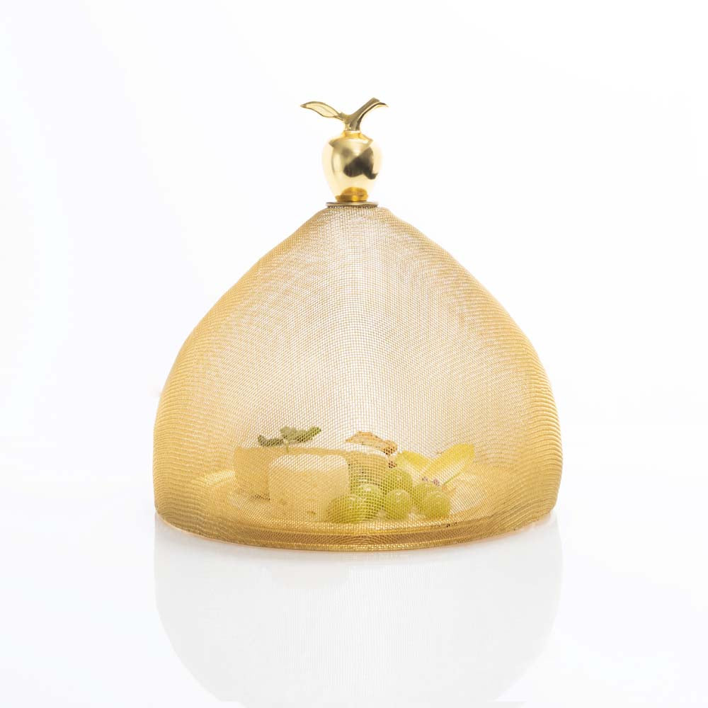 Set of 2 Gold Mesh Domes