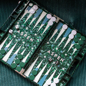 Acrylic Aspen Backgammon Set