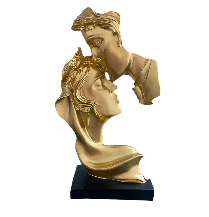 Nordic Kissing Lovers Sculpture