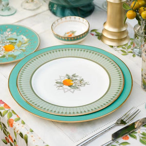 Set Of 4 Tangerine Dinner Plates