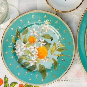 Set of 4 Tangerine Small Plates