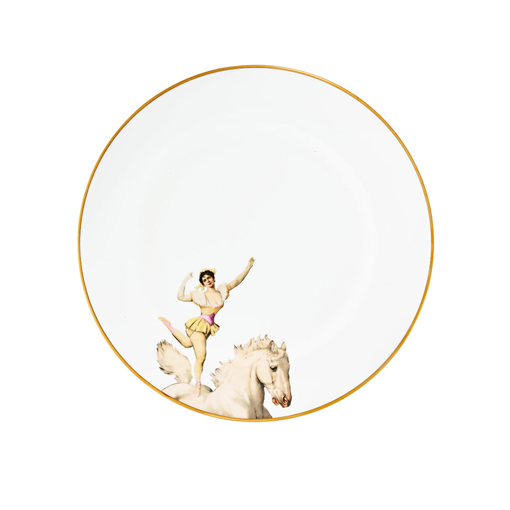 Set of 4 Miss Rose 22kt Gold Salad Plates