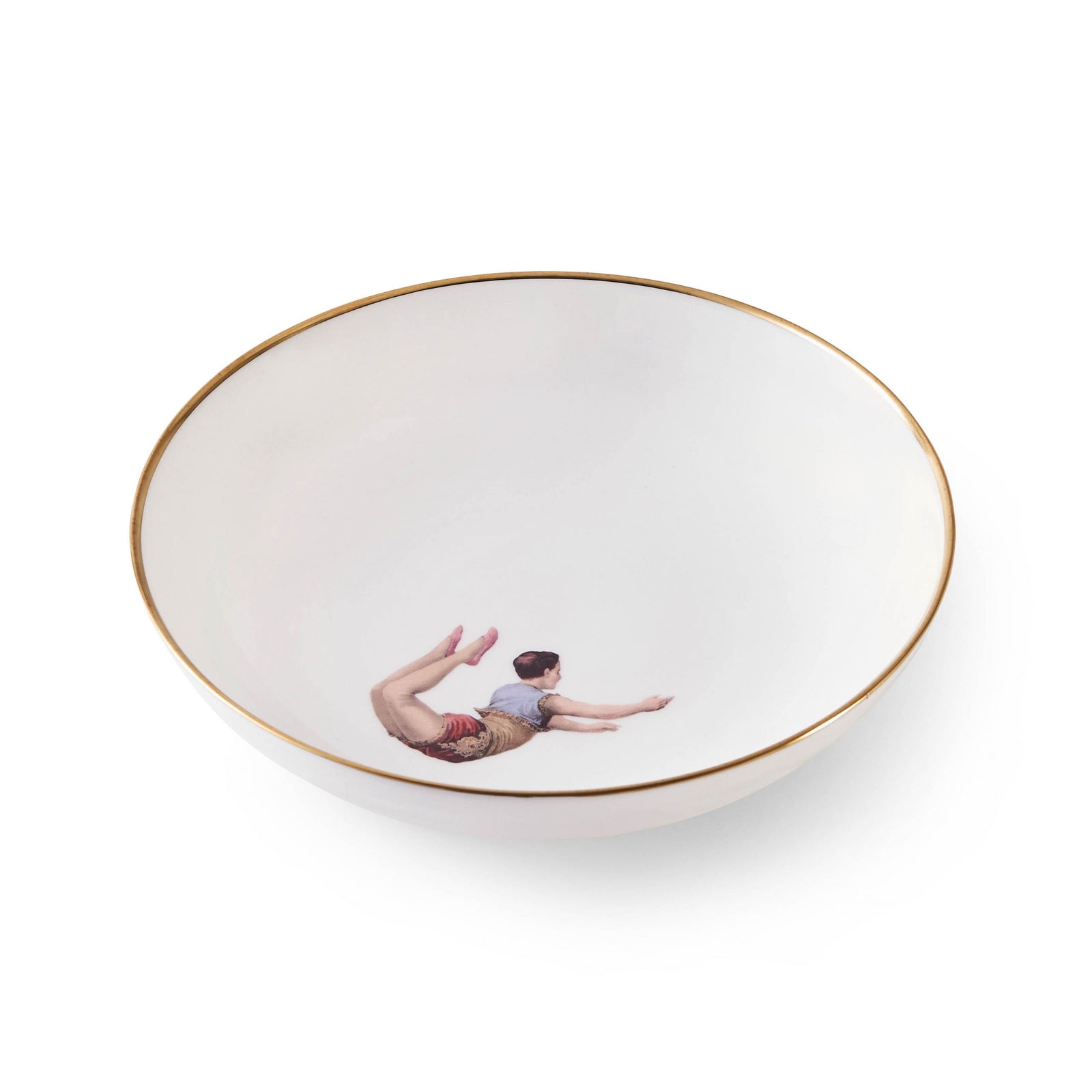 Set of 4 Trapeze Boy 22kt Gold Bowls