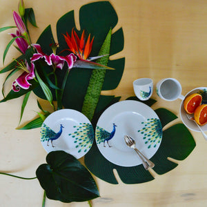 Set of 2 Birds of Paradise Dinner Plates