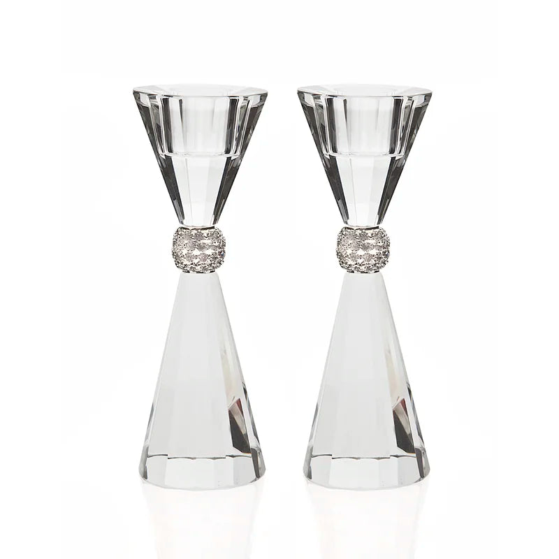 Set of 2 Crystal Candle Holder