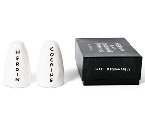 Heroin & Cocaine Salt & Pepper Shakers Collectors Item