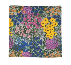 Set of 6 Organic Cotton Wildflower Table Napkins