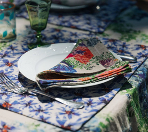 Set of 6 Organic Linen Sky Placemats