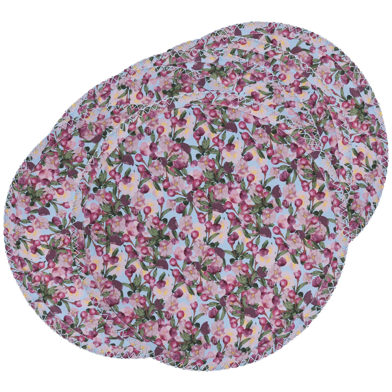 Set of 6 Organic Cotton Cherie Placemats