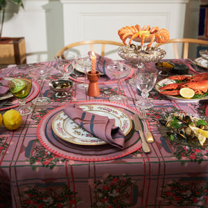 Organic Cotton Rose Tablecloth