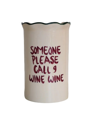 Wine Cooler 'Someone please call 9 wine wine'