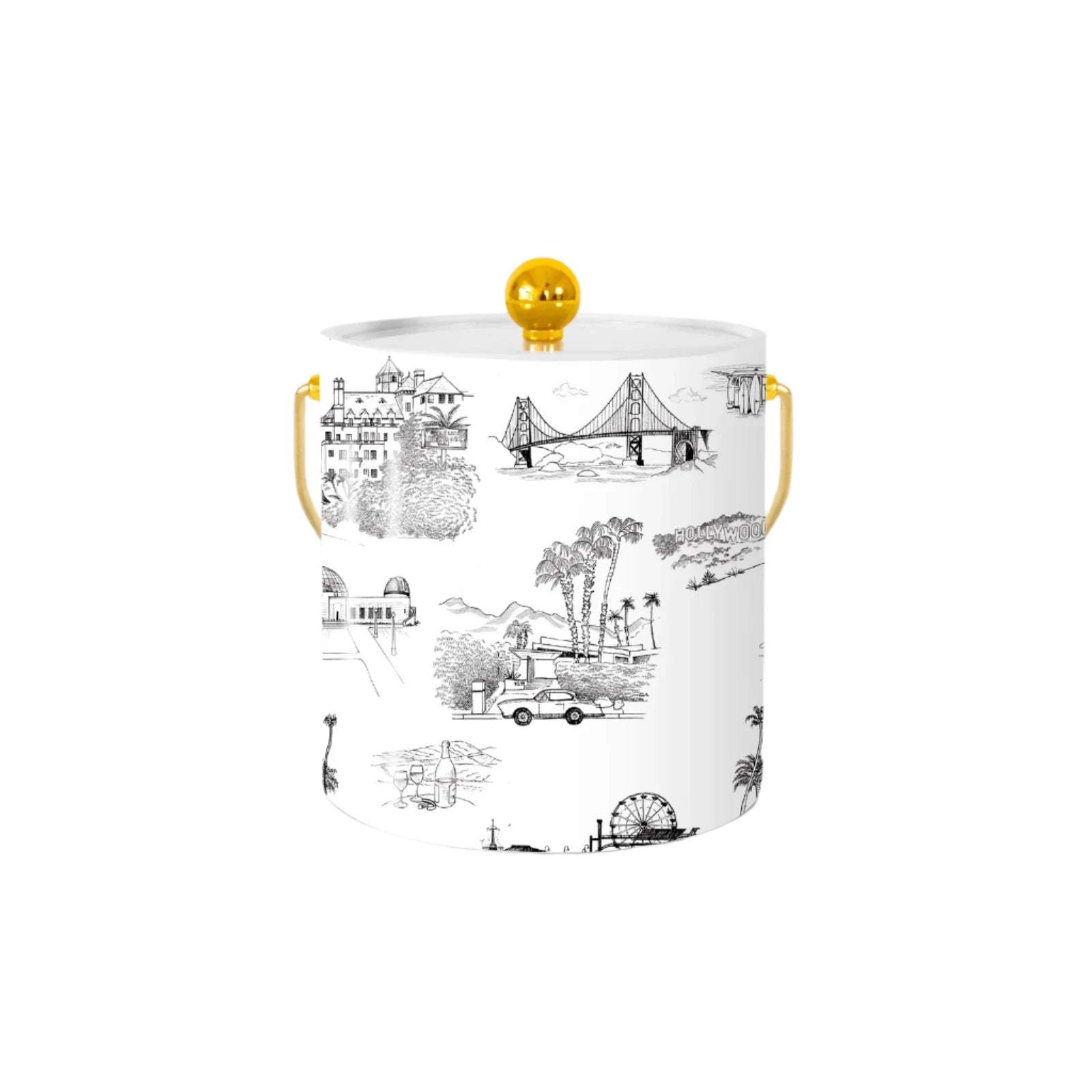 California Toile Ice Bucket
