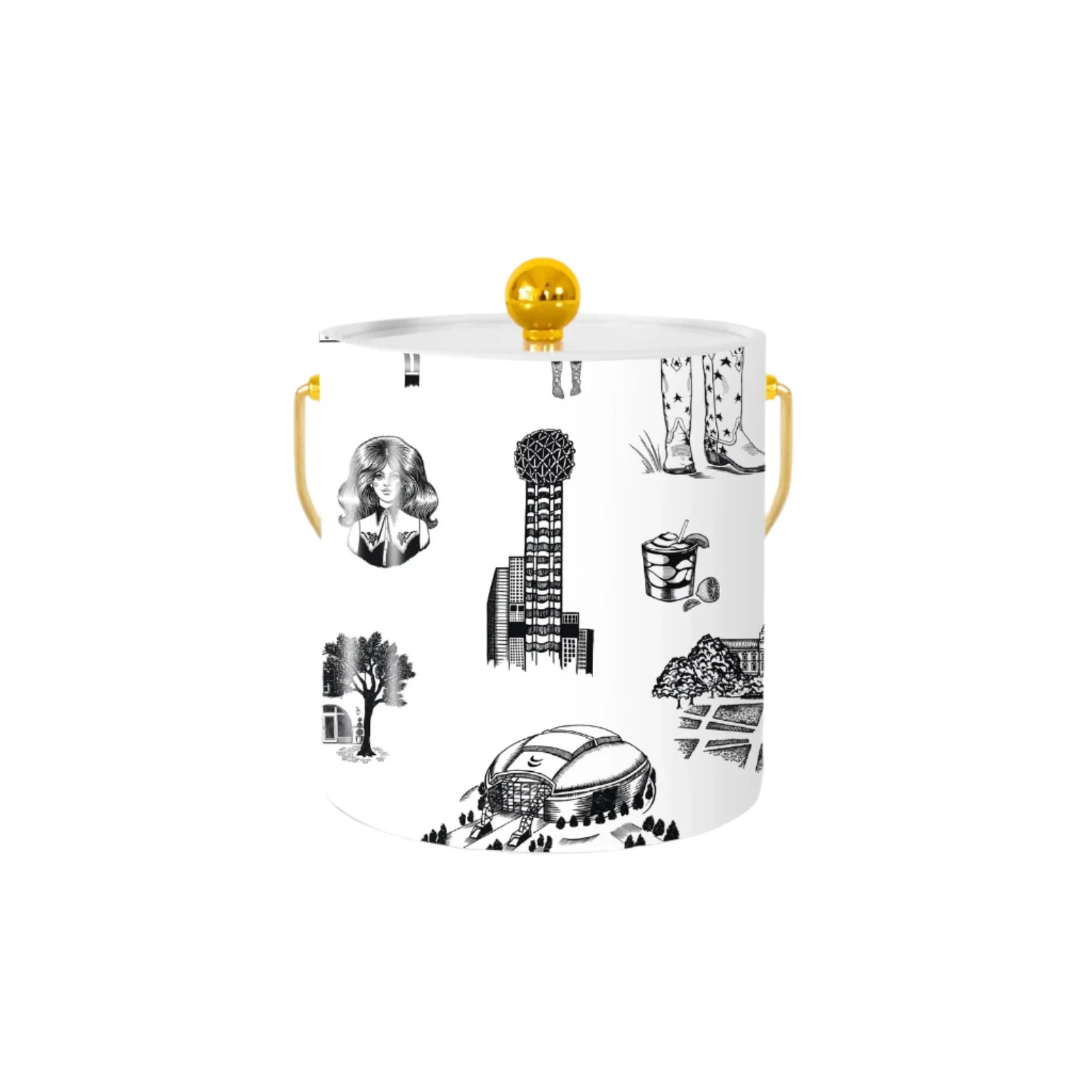 Dallas Toile Ice Bucket