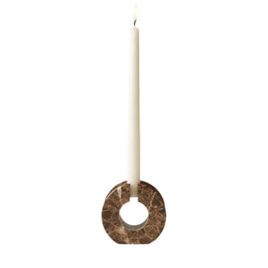 Dark Levanto Marble Candle Holder