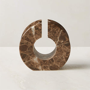 Dark Levanto Marble Candle Holder