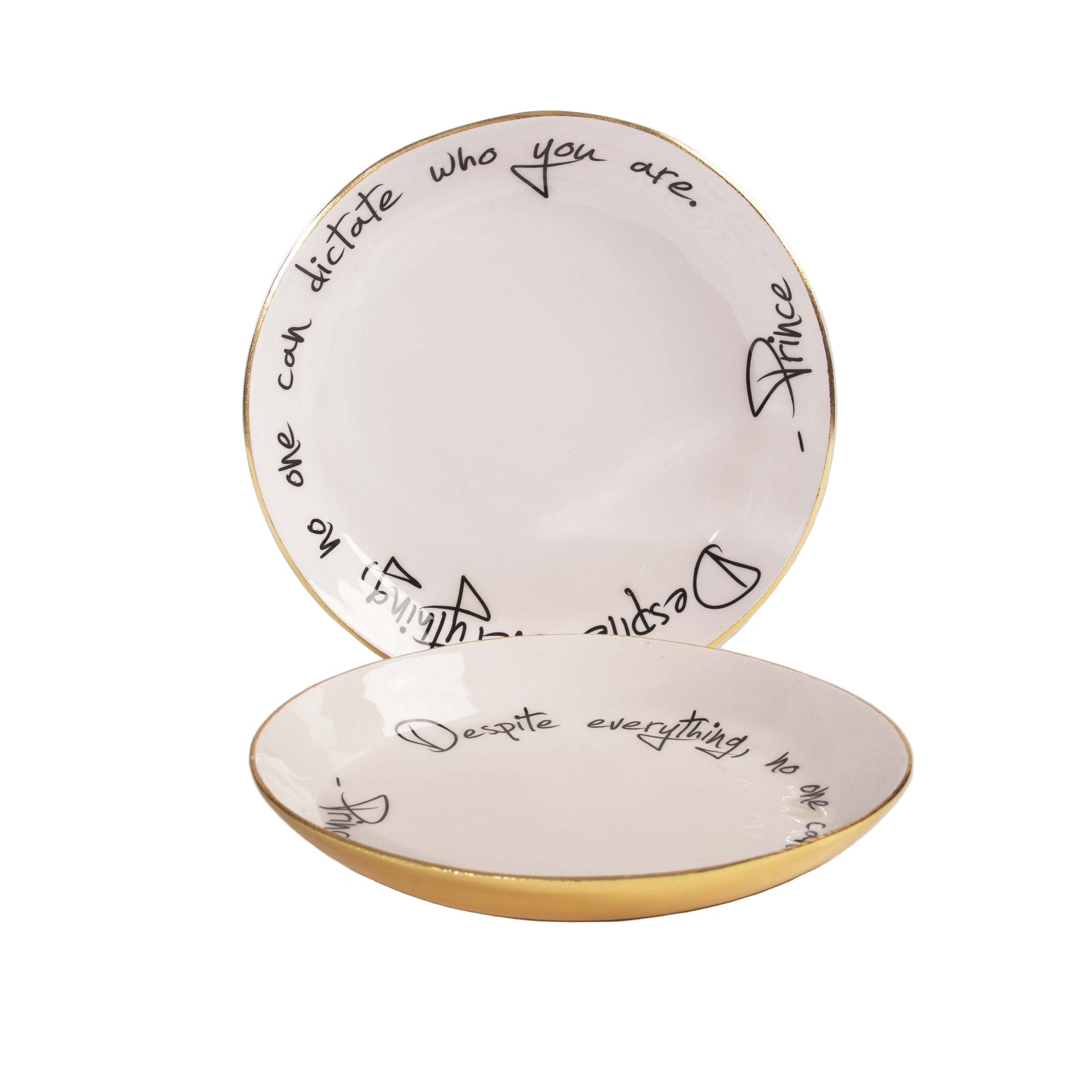 Gold Finish Prince - Bowl with Quote