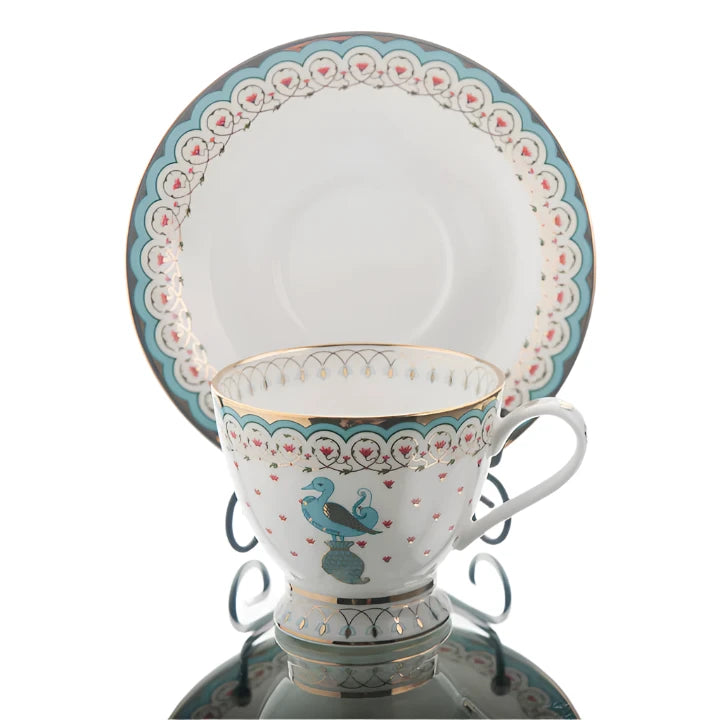 Set of 2 Dasera Tea Cup & Saucer