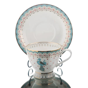 Set of 2 Dasera Tea Cup & Saucer