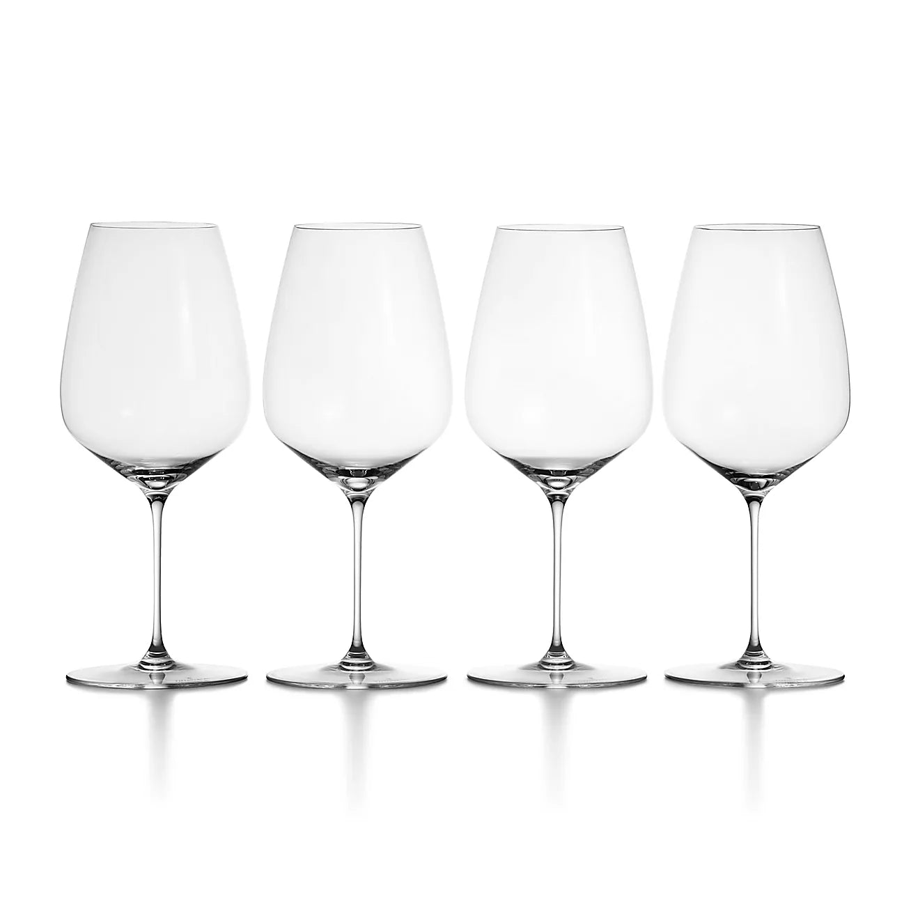 Set of 4 Riedel x Tiffany & Co. Red Wine Glasses