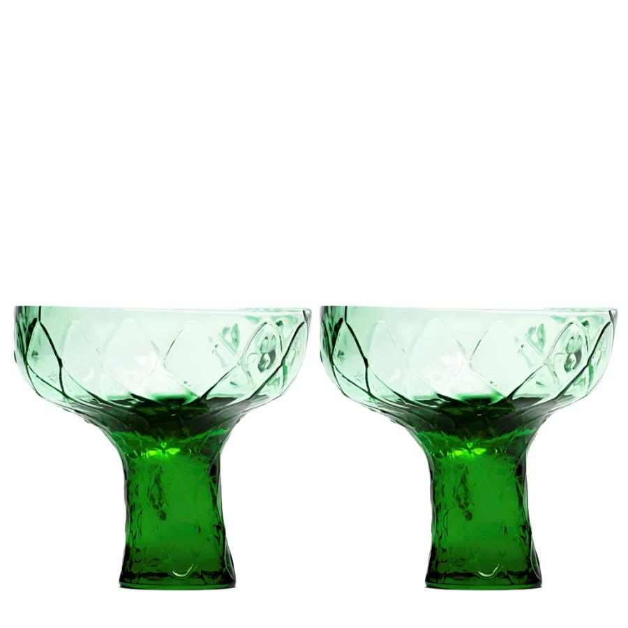 Set of 2 SNS X Kosta Boda Collab Glass