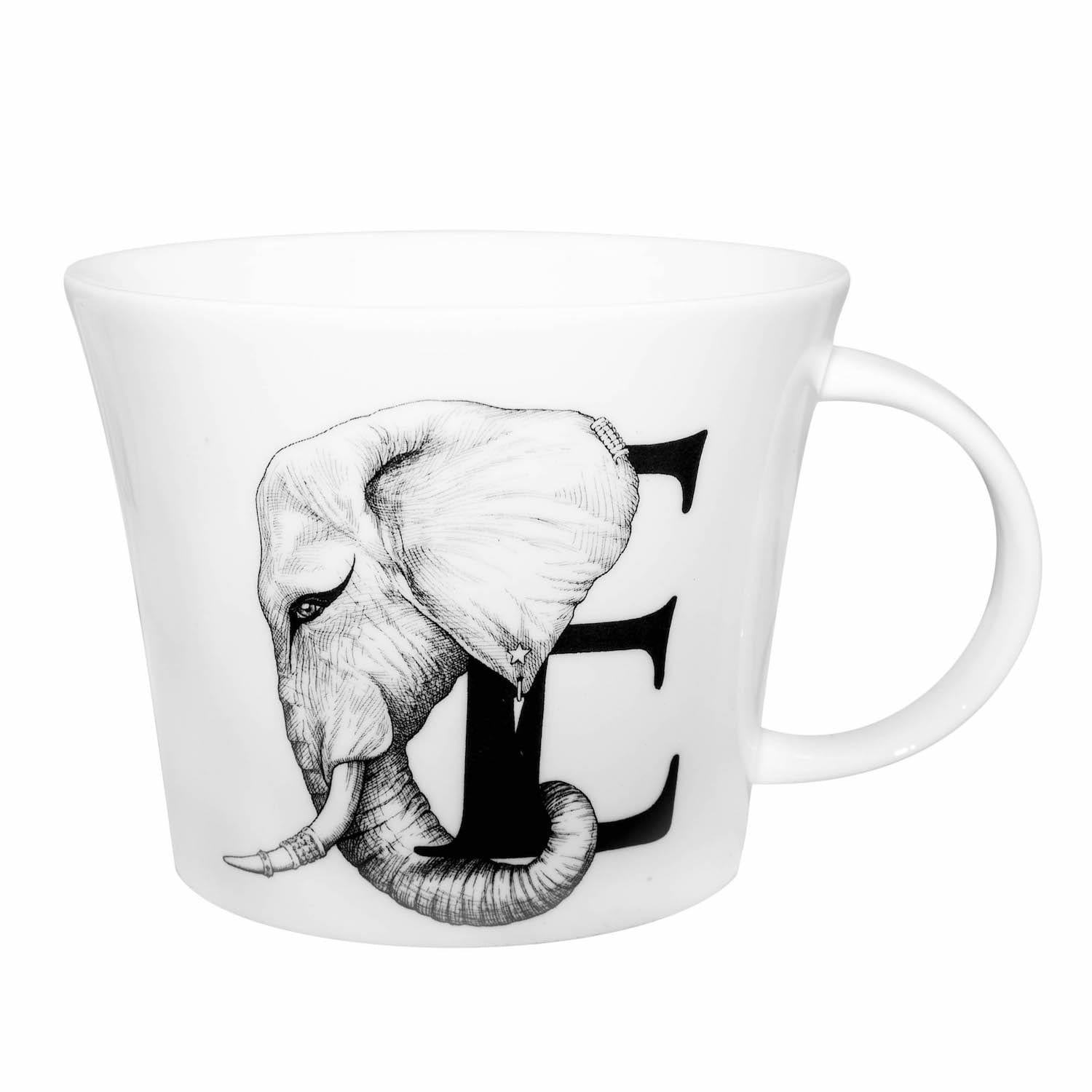 E Elephus Alphabet Mug
