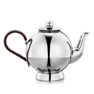 Spheres Tea Infuser Wicker Handle