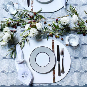 Set of 4 Pearl Ring Napkin Rings